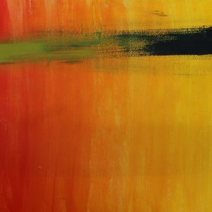 ACRYLIC PAINTING WITH HUES OF ORANGE